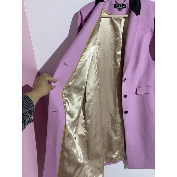 J Crew Coat 20/2X Alfie Pink Italian Cashmere Wool Mario Bellucci Classic Long - Picture 4 of 16